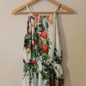 Fate Floral & Butterfly Printed Maxi Dress